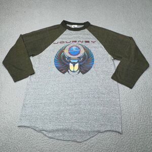 Vintage‎ Journey Shirt Men Medium Gray Raglan Escape Tour Alpine Valley 1981 USA
